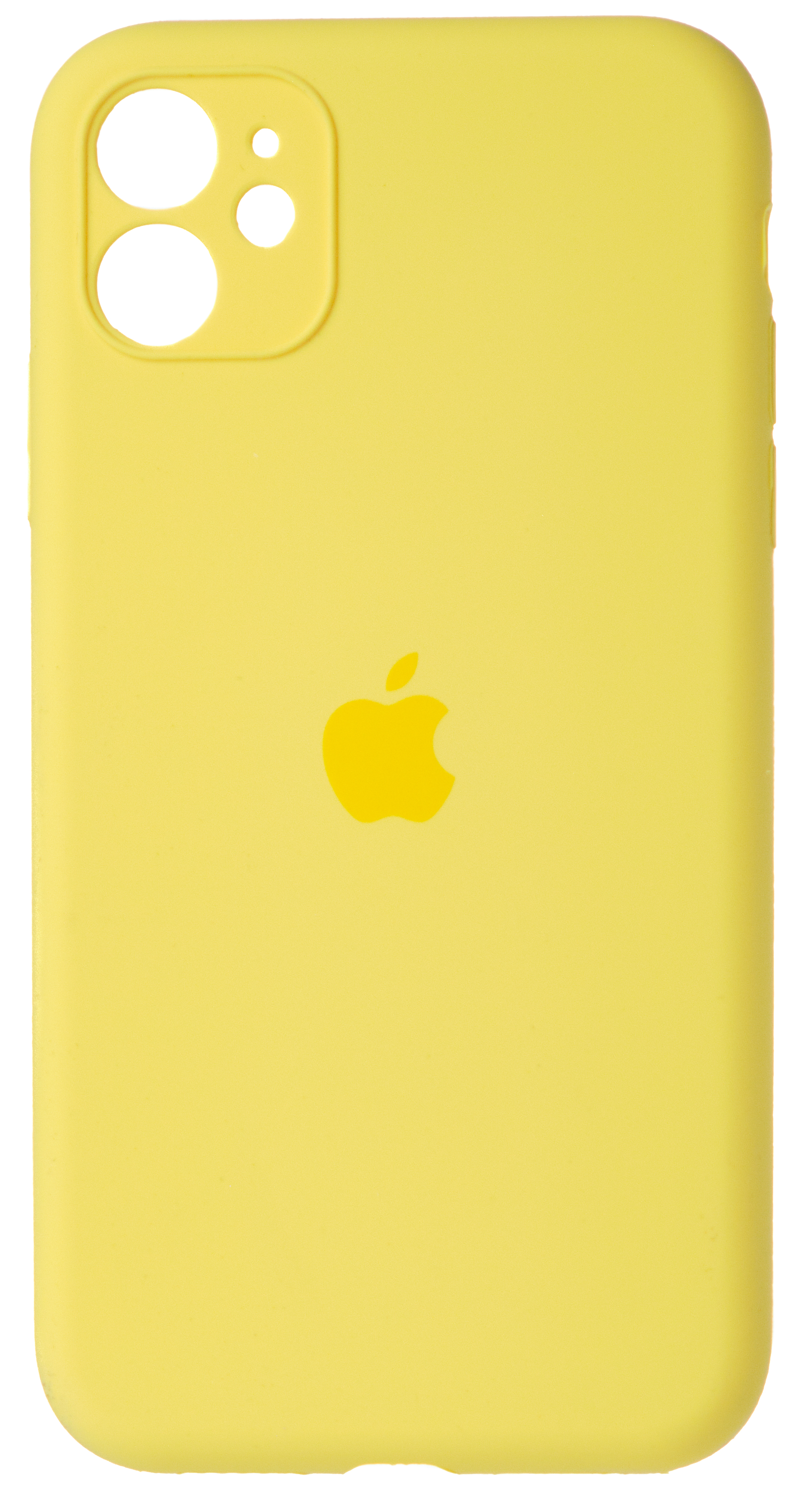 Чехол Silicone Case полная защита для iPhone 11 желтый в Тюмени
